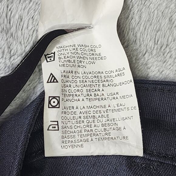 Dickies Pants Womens 4 Black Curvy Flat Front Straight Leg Twill Office Preppy - Picture 6 of 11